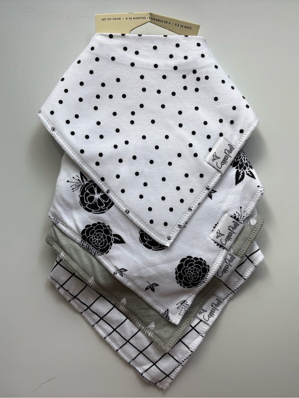 Copper Pearl Bandana Bibs
